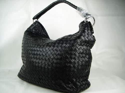 Bottega Veneta Lambskin Leather Bag 9632 black